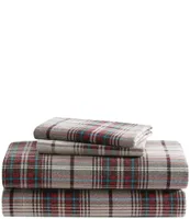 Eddie Bauer Montlake Plaid Red Flannel Sheet Set