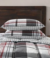 Eddie Bauer Normandy Plaid Micro Suede Reversible Comforter Mini Set