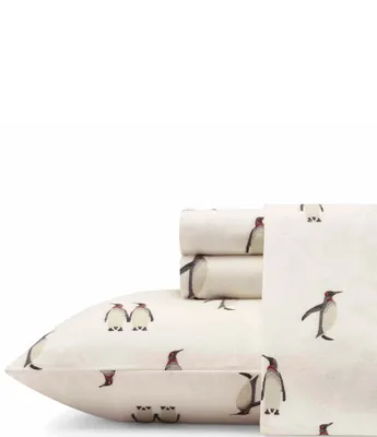 Eddie Bauer Rookeries Penguin Flannel Sheet Set