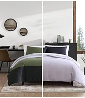 Eddie Bauer Skyline Striped Reversible Duvet Cover Mini Set