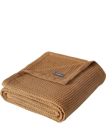 Eddie Bauer Solid Waffle Cotton Blanket