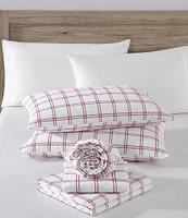 Eddie Bauer Westridge Plaid Printed Cotton Flannel Sheet Set