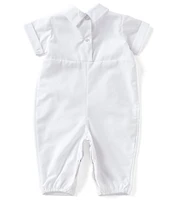 Edgehill Collection Baby Boy Newborn-12 Months Pin Tucked Christening Coverall