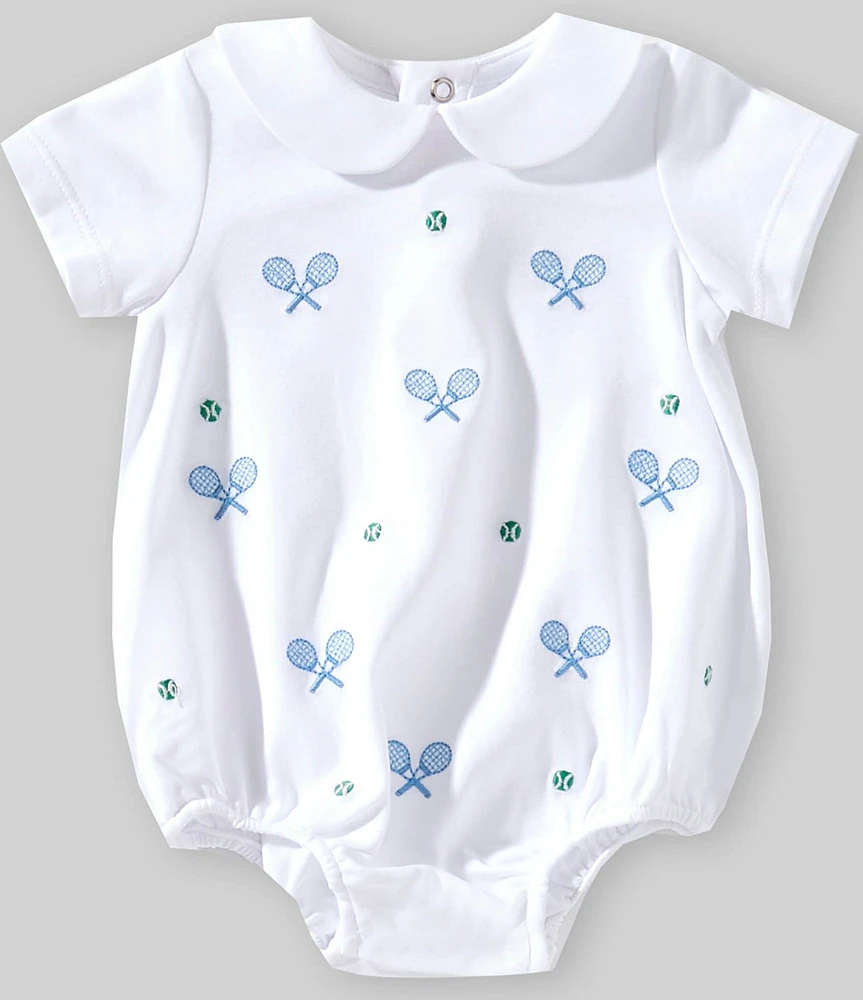 Edgehill Collection Baby Boy Newborn-24 Months Embroidered Tennis Racquet Bubble