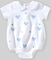 Edgehill Collection Baby Boy Newborn-24 Months Embroidered Tennis Racquet Bubble