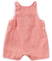 Edgehill Collection Baby Boys 3-24 Months Gingham Woven Jon Jon Romper