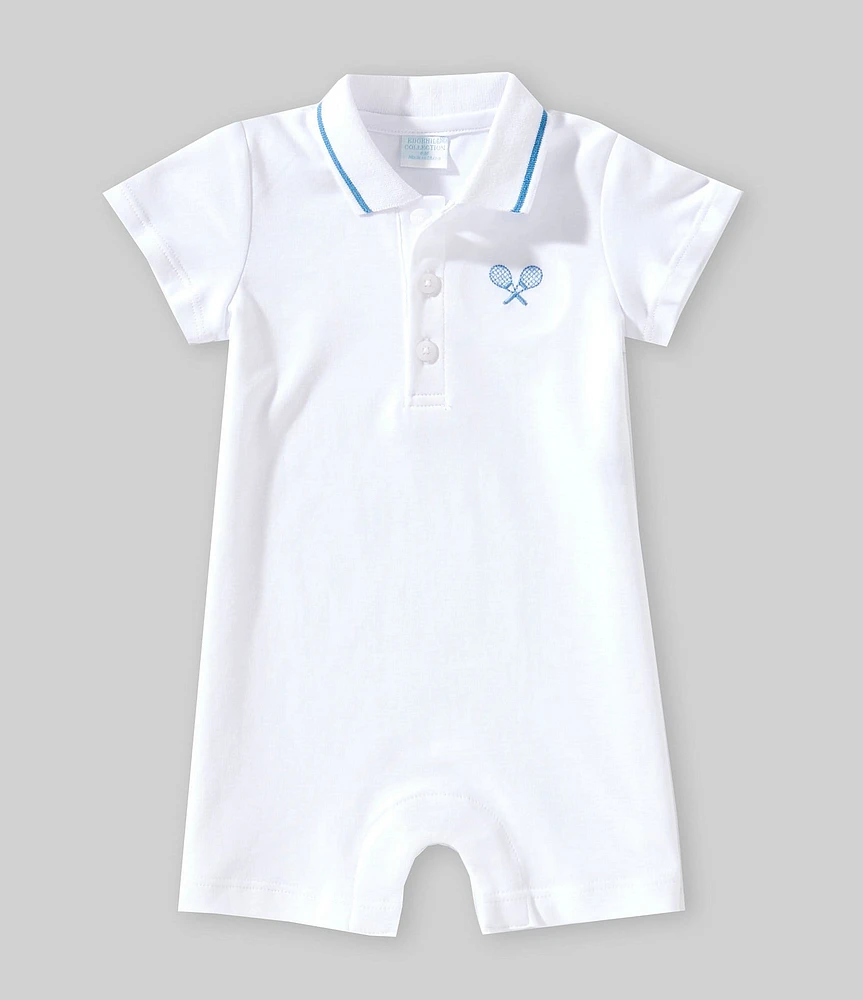 Edgehill Collection Baby Boys 3-24 Months Tennis Racquet Polo Shortall