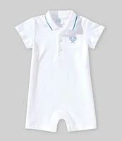 Edgehill Collection Baby Boys 3-24 Months Tennis Racquet Polo Shortall