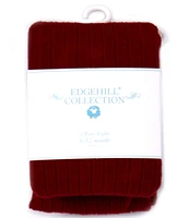 Edgehill Collection Baby Girls Ribbed Knit Tights