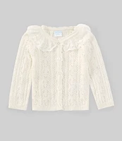 Edgehill Collection Baby Girls 3-24 Months Pointelle Lace Cardigan