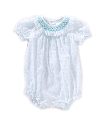 Edgehill Collection Baby Girls Newborn-24 Months Plumetti Romper