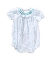 Edgehill Collection Baby Girls Plumetti Romper