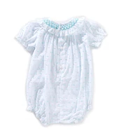 Edgehill Collection Baby Girls Plumetti Romper