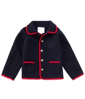 Edgehill Collection x Darby Fallon Clark Little Boys 2T-7 Grayson Button Front Car Coat