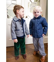 Edgehill Collection x Darby Fallon Clark Little Boys 2T-7 Ward Quilted Barn Coat