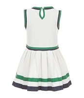 Edgehill Collection Little Girls Sleeveless Tennis Dress