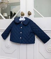 Edgehill Collection x Darby Fallon Clark Little/Big Girls 2T-10 Darby Quilted Puffer Jacket