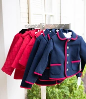 Edgehill Collection x Darby Fallon Clark Baby Boys 12-24 Months Grayson Button Front Wool Blend Car Coat