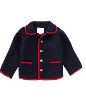 Edgehill Collection x Darby Fallon Clark Baby Boys 12-24 Months Grayson Button Front Wool Blend Car Coat