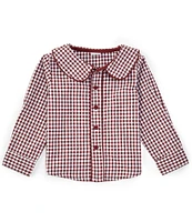 Edgehill Collection x Darby Fallon Clark Baby Boys 12-24 Months Wright Woven Gingham Button Front Shirt