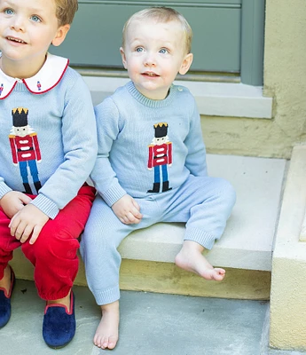 Edgehill Collection x Darby Fallon Clark Baby Boys 3-24 Months Toy Soldier Knit Northland Sweater and Pants Set