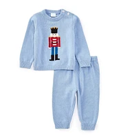 Edgehill Collection x Darby Fallon Clark Baby Boys 3-24 Months Toy Soldier Knit Northland Sweater and Pants Set