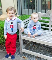 Edgehill Collection x Darby Fallon Clark Baby Boys 3-24 Months Toy Soldier Knit Northland Sweater and Pants Set