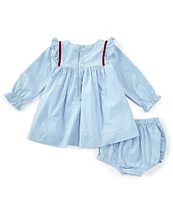 Edgehill Collection x Darby Fallon Clark Baby Girls 3-24 Alyssa Corded Dress Set