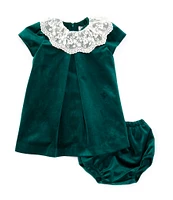 Edgehill Collection x Darby Fallon Clark Baby Girls 3-24 Months Leighton Velvet Dress