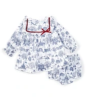 Edgehill Collection x Darby Fallon Clark Baby Girls 3-24 Months Ansley Toile Dress Set