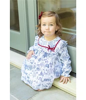 Edgehill Collection x Darby Fallon Clark Baby Girls 3-24 Months Ansley Toile Dress Set