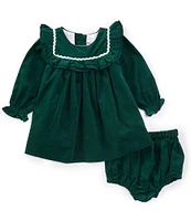 Edgehill Collection x Darby Fallon Clark Baby Girls 3-24 Months Elizabeth Corduroy Dress Set