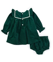 Edgehill Collection x Darby Fallon Clark Baby Girls 3-24 Months Elizabeth Corduroy Dress Set