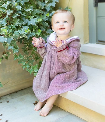 Edgehill Collection x Darby Fallon Clark Baby Girls 3-24 Months Rowe Herringbone Dress