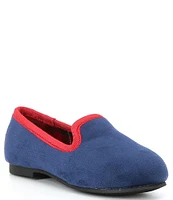 Edgehill Collection x Darby Fallon Clark Boys' Bowden Velvet Slippers (Infant)