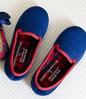 Edgehill Collection x Darby Fallon Clark Boys' Bowden Velvet Slippers (Infant)