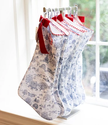 Edgehill Collection x Darby Fallon Clark Decorative Toile Stocking