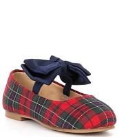 Edgehill Collection x Darby Fallon Clark Girls' Elizabeth Plaid Bow Mary Janes (Infant)