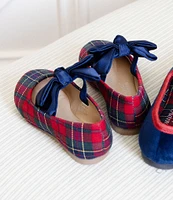 Edgehill Collection x Darby Fallon Clark Girls' Elizabeth Plaid Bow Mary Janes (Infant)