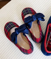 Edgehill Collection x Darby Fallon Clark Girls' Elizabeth Plaid Bow Mary Janes (Toddler)