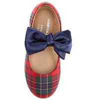 Edgehill Collection x Darby Fallon Clark Girls' Elizabeth Plaid Bow Mary Janes (Toddler)