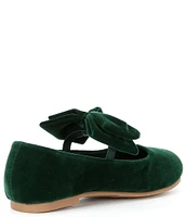 Edgehill Collection x Darby Fallon Clark Girls' Elizabeth Velvet Bow Mary Janes (Youth