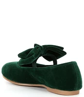 Edgehill Collection x Darby Fallon Clark Girls' Elizabeth Velvet Bow Mary Janes (Youth