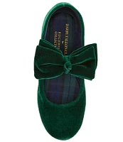 Edgehill Collection x Darby Fallon Clark Girls' Elizabeth Velvet Bow Mary Janes (Youth