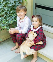 Edgehill Collection x Darby Fallon Clark Little Boys 2T-7 Tod Plaid Pull-On Pants