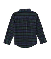 Edgehill Collection x Darby Fallon Clark Little Boys 2T-7 Tyler Plaid Woven Button-Front Shirt