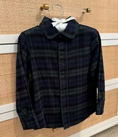 Edgehill Collection x Darby Fallon Clark Little Boys 2T-7 Tyler Plaid Woven Button-Front Shirt