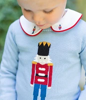 Edgehill Collection x Darby Fallon Clark Little Boys 2T-7 Nolan Toy Soldier Crew Neck Sweater