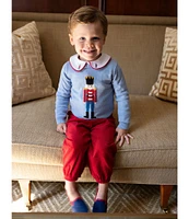 Edgehill Collection x Darby Fallon Clark Little Boys 2T-7 Nolan Toy Soldier Crew Neck Sweater