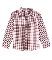 Edgehill Collection x Darby Fallon Clark Little Boys 2T-7 Wright Woven Gingham Button-Front Shirt